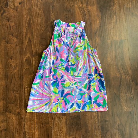 Lilly Pulitzer Tops - Lilly Pulitzer Bailey Silk Blouse Shell Top Havin A Blast XS